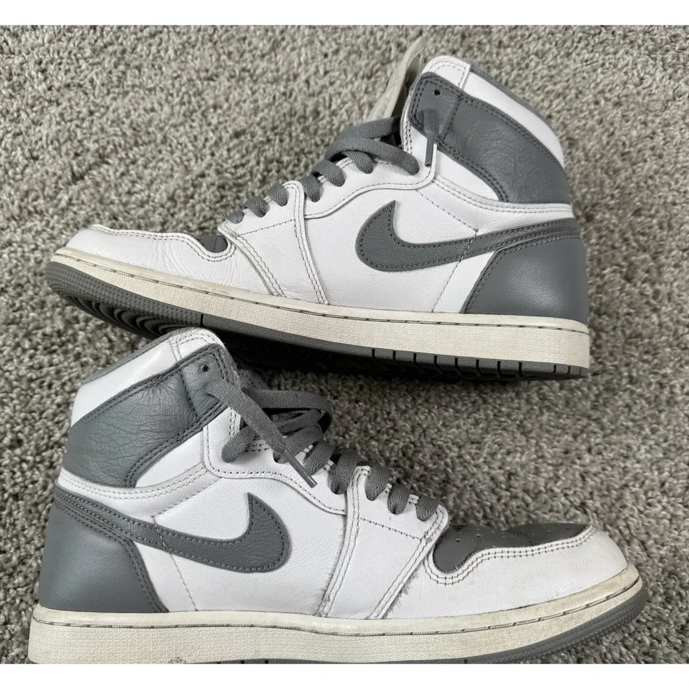 Nike Air Jordan 1 Retro High OG Stealth White‎ 555088-037 Mens Size 10